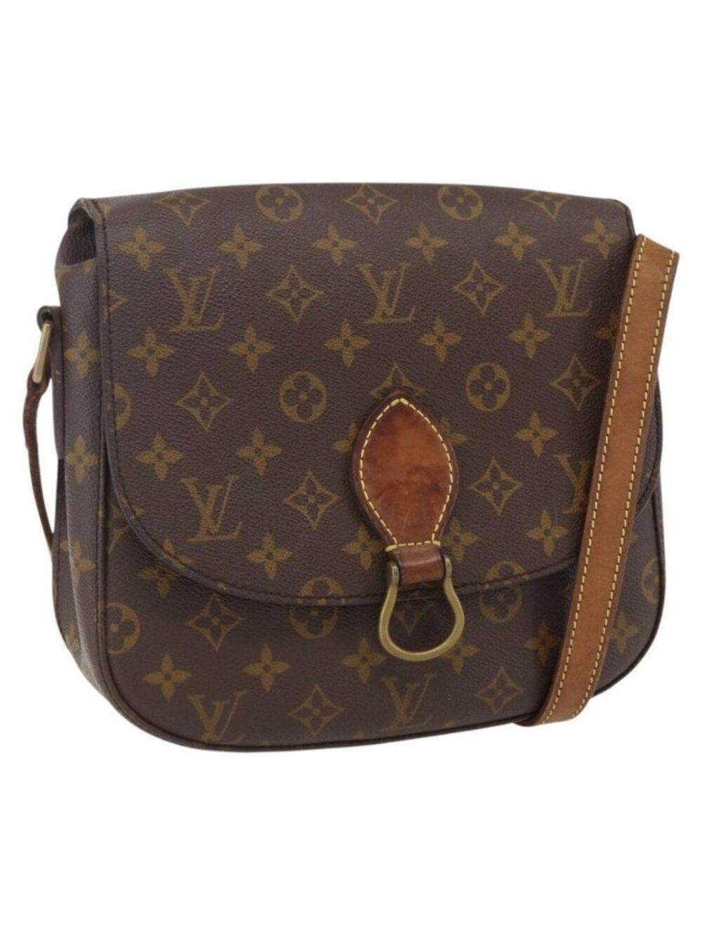 Authentic LOUIS VUITTON Monogram Saint Cloud GM Shoulder Bag M51242 LV